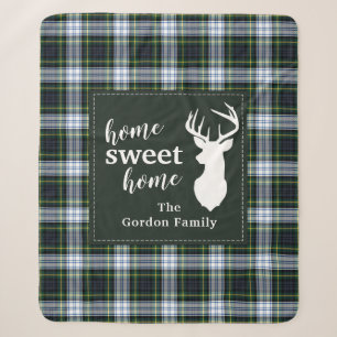 Cobertor Sherpa Farmhouse Russo de Xadrezes Gordon Tartan