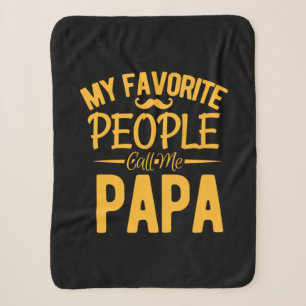 Cobertor Sherpa Father's Day My Favorite People Call Me Papa