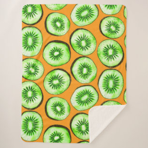 Cobertor Sherpa Fatias de Kiwi