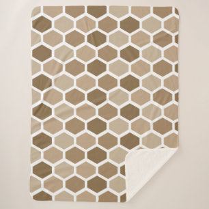 Cobertor Sherpa Favo de Mel na Areia