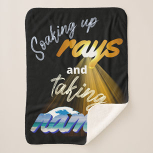 Cobertor Sherpa Fazendo Rays e Tomando Nomes no Verão