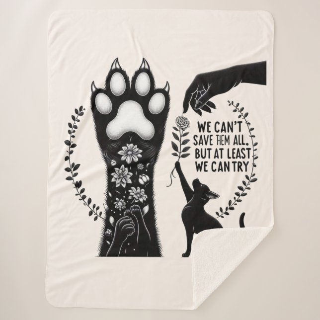 Cobertor Sherpa Feline Lover's Delight (Frente)