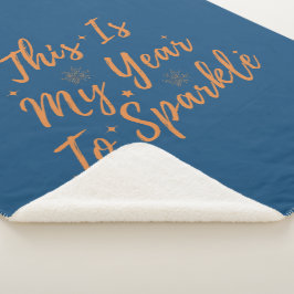 Cobertor Sherpa feliz ano novo 2024 Este É O Meu Ano Para Esmagar