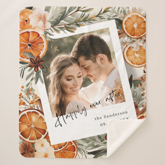 Cobertor Sherpa Feliz Dia após Boho Winter Holiday (Frente)