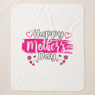 Cobertor Sherpa Feliz Dia de as mães 2025 Tshirt para Mulheres Mãe