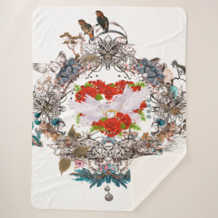 Cobertor Sherpa Feliz dia de os namorados