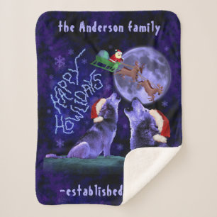 Cobertor Sherpa Feliz Feliz Feliz Festa de Natal Engraçado Perso