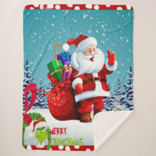 Cobertor Sherpa Feliz Natal