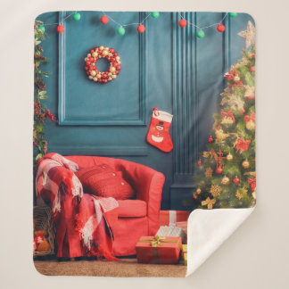 Cobertor Sherpa Feliz Natal e Felizes Férias! Um belo li