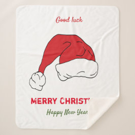 Cobertor Sherpa Feliz Natal minimalista e Ano novo