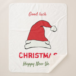 Cobertor Sherpa Feliz Natal minimalista e Ano novo