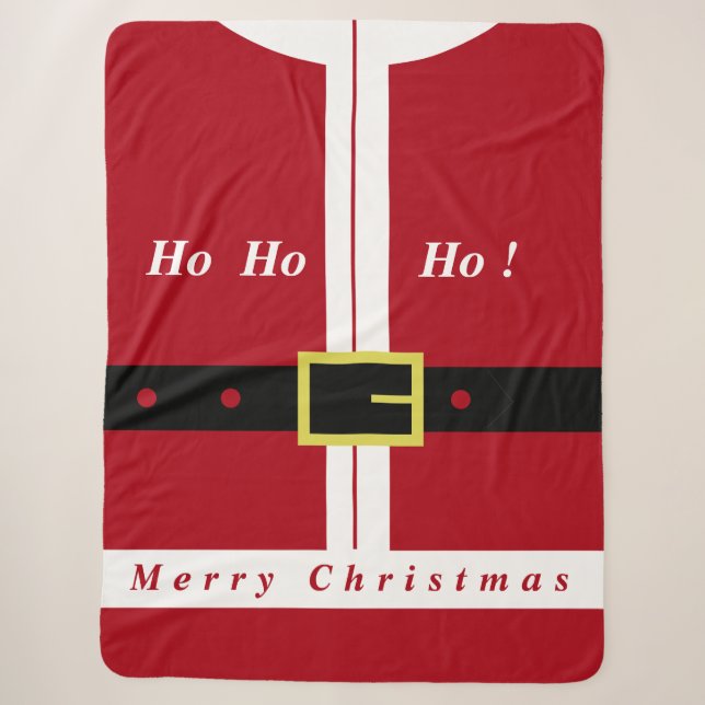Cobertor Sherpa Feliz Natal - Papai Noel - Presentes Para Você (Frente)