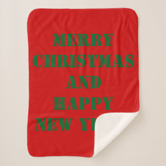 Cobertor Sherpa Feliz Natal Red Fleece Blanket