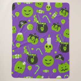 Cobertor Sherpa Feliz Truque Ou Tratamento De Halloween