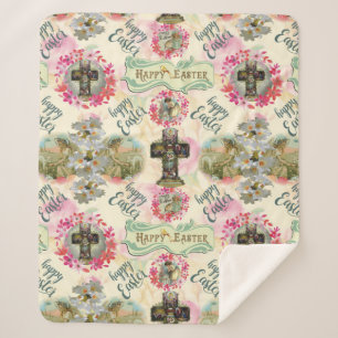 Cobertor Sherpa Felz pascoa Jesus Resurecciation Angel Wredies