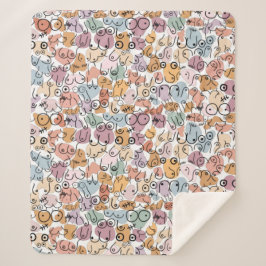 Cobertor Sherpa feminista divertida