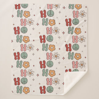 Cobertor Sherpa feriado de hoho de chrismas