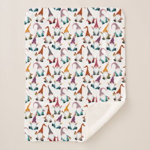 Cobertor Sherpa Feriado de Natal dos Gnomos do Elfo Clássico