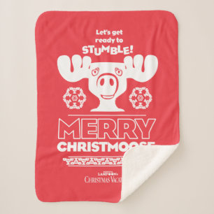 Cobertor Sherpa Férias de Natal   Christmoose Feliz