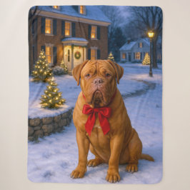 Cobertor Sherpa Férias do Dogue de Bordeaux