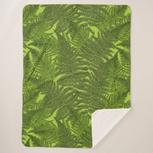 Cobertor Sherpa Fern em verde
