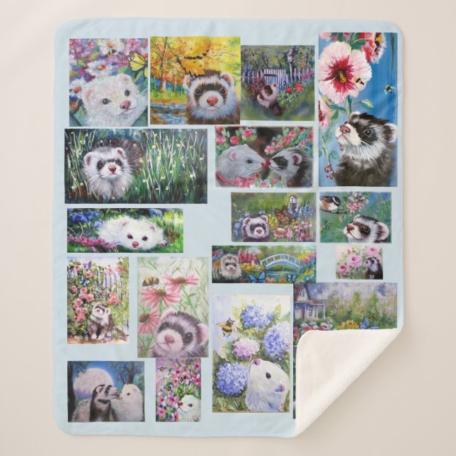 Cobertor Sherpa Ferret Sherpa Blanket (Frente)