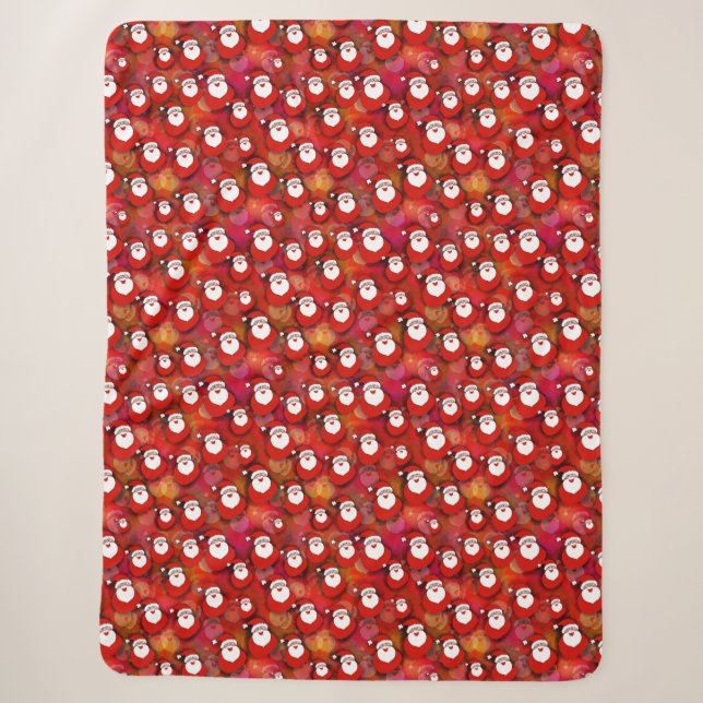 Cobertor Sherpa FESSanta Claus Pattern (Frente)