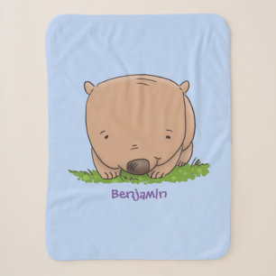 Cobertor Sherpa Figura de desenho animado de um bebê fofo