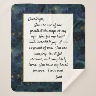 Cobertor Sherpa Filha Orgulhosa de Você