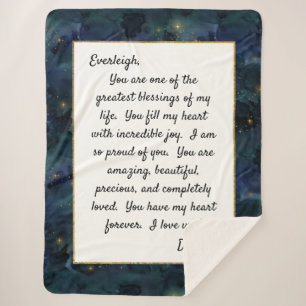 Cobertor Sherpa Filha Orgulhosa de Você