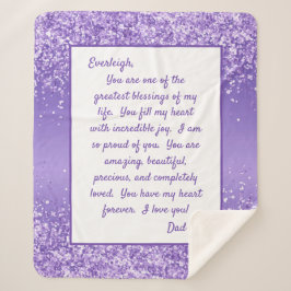 Cobertor Sherpa Filha Orgulhosa de Você