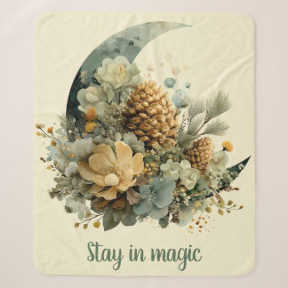 Cobertor Sherpa Fique na Magic Winter Moon Design