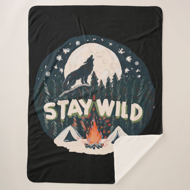 Cobertor Sherpa Fique Selvagem (Frente)