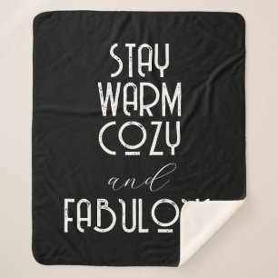 Cobertor Sherpa Fiquem Quentes Cozy e Fabulosos   Crie seu