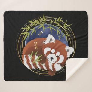 Cobertor Sherpa FIRE FOX Red Panda Sherpa Blanket 3 tamanhos