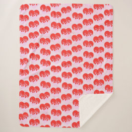 Cobertor Sherpa Fire Heart