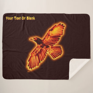 Cobertor Sherpa Fire Raven