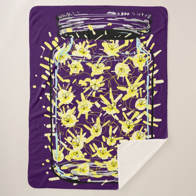 Cobertor Sherpa Firefly Frenzy (Frente)