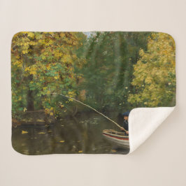 Cobertor Sherpa Fisheries Boy (por Hans Andersen Brendekilde)