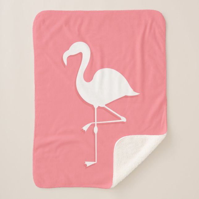 Cobertor Sherpa Flamingo Sherpa Blanket rosa (Frente)
