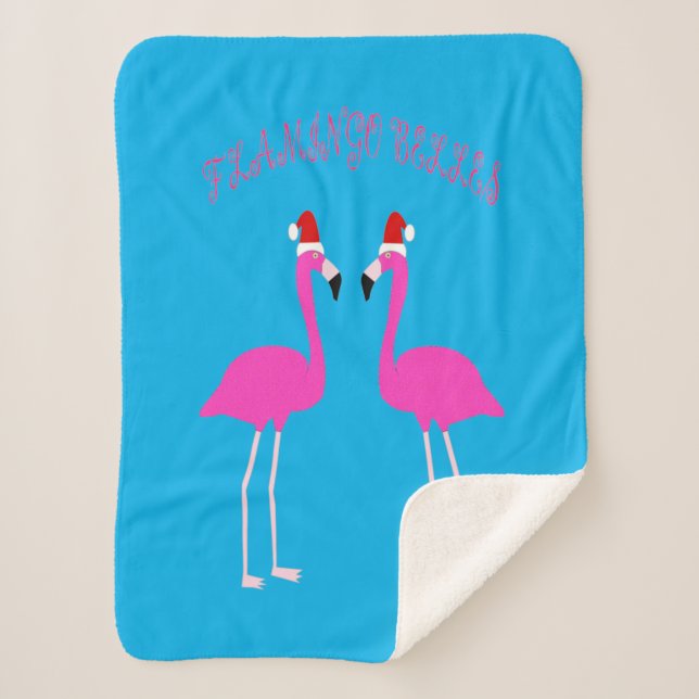 Cobertor Sherpa Flamingos Flamingo Belles (Frente)