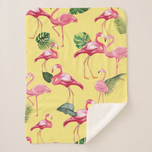 Cobertor Sherpa Flamingos Love Patterno 3