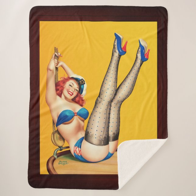 Cobertor Sherpa Flirt Pulp Cobrir de Peter Driben (Frente)