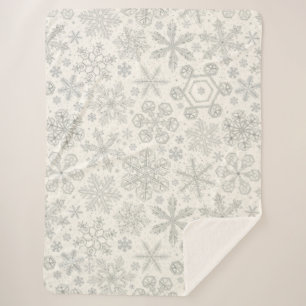 Cobertor Sherpa Flocos de neve