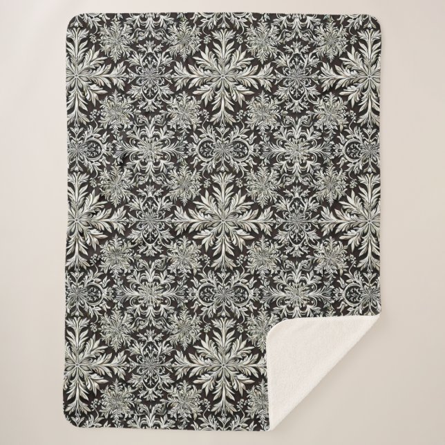 Cobertor Sherpa Flocos de neve fofos (Frente)