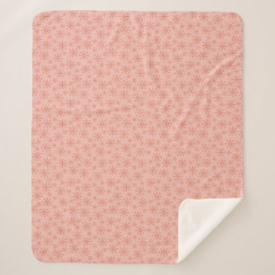 Cobertor Sherpa Flocos de neve - rosa