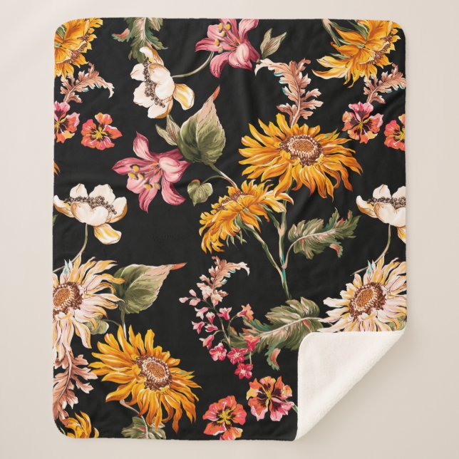 Cobertor Sherpa Flói um belo padrão sem problemas. textura do teci (Frente)