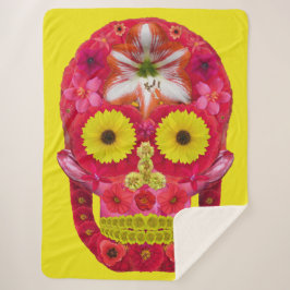 Cobertor Sherpa Flor - Caveira 6