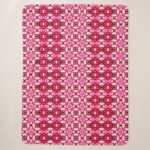 Cobertor Sherpa Flor rosa e vermelha Sherpa Blanket