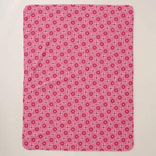 Cobertor Sherpa Flor rosa e vermelha Sherpa Blanket